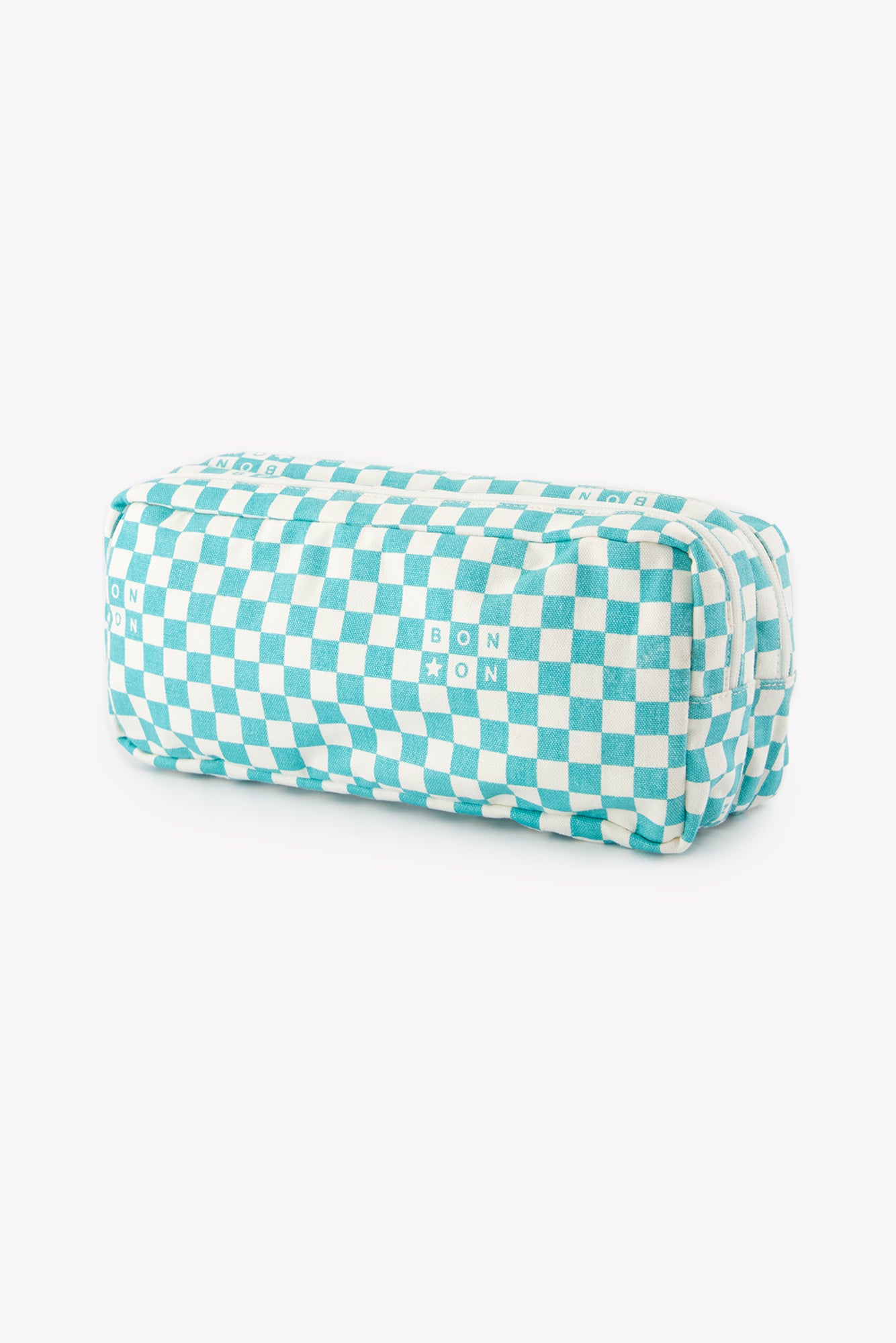 Trousse - Damier bleu vintage