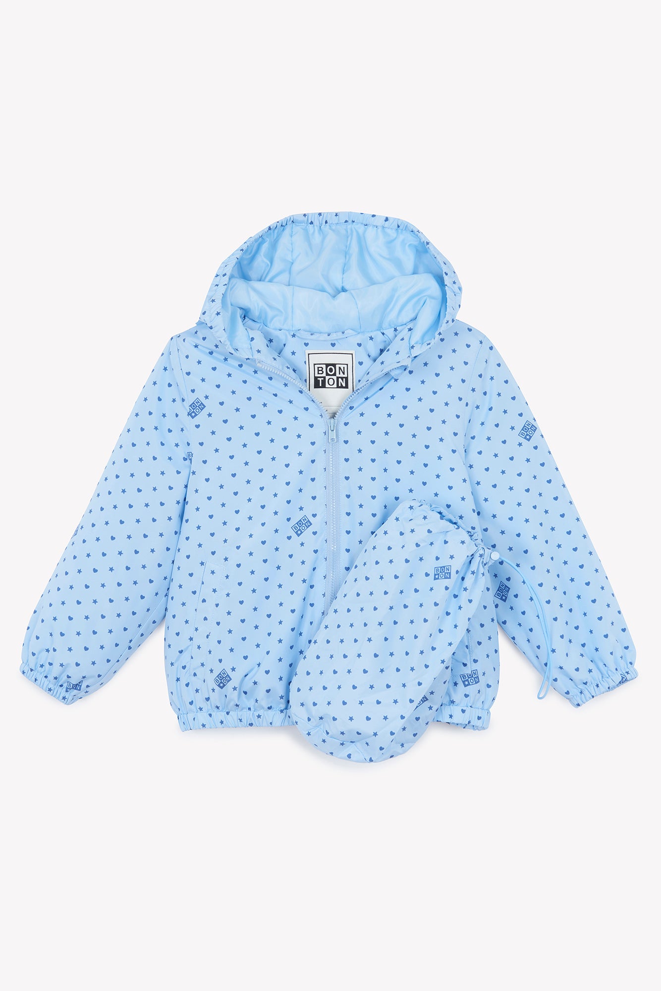 Jacket - Aqua Fleet Print Bonton stars