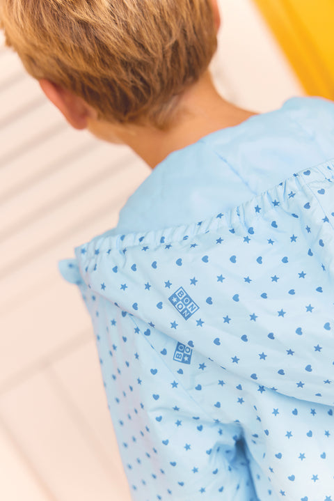 Veste - Flotte aqua imprimé étoiles Bonton - Image principale