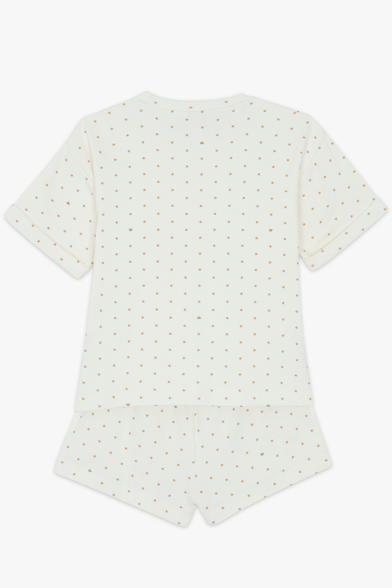 Pyjama 2 pièces - Loupi écru bonton court
