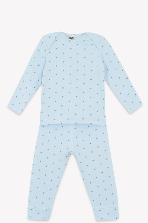 Pyjama 2 pièces - Bleu dodo étoiles - Image principale