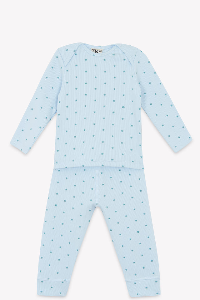 Pyjama 2 pièces - Bleu dodo étoiles - Image principale