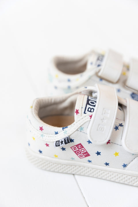 Baskets - Izy scrath écru bonton - Image principale