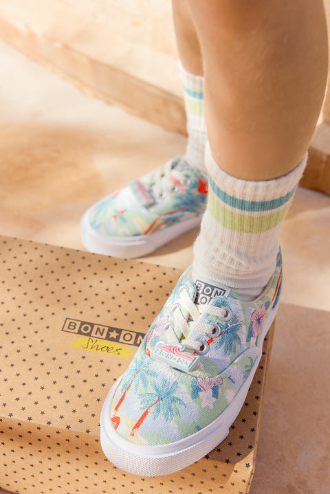 Baskets - Skate Elast vert blanchi - Image principale