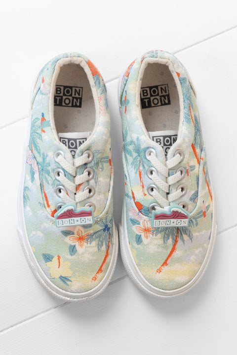 Baskets - Skate Elast vert blanchi - Image principale