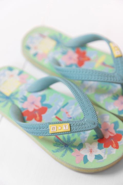 Sandales - Flipflop Paf vert blanchi - Image principale