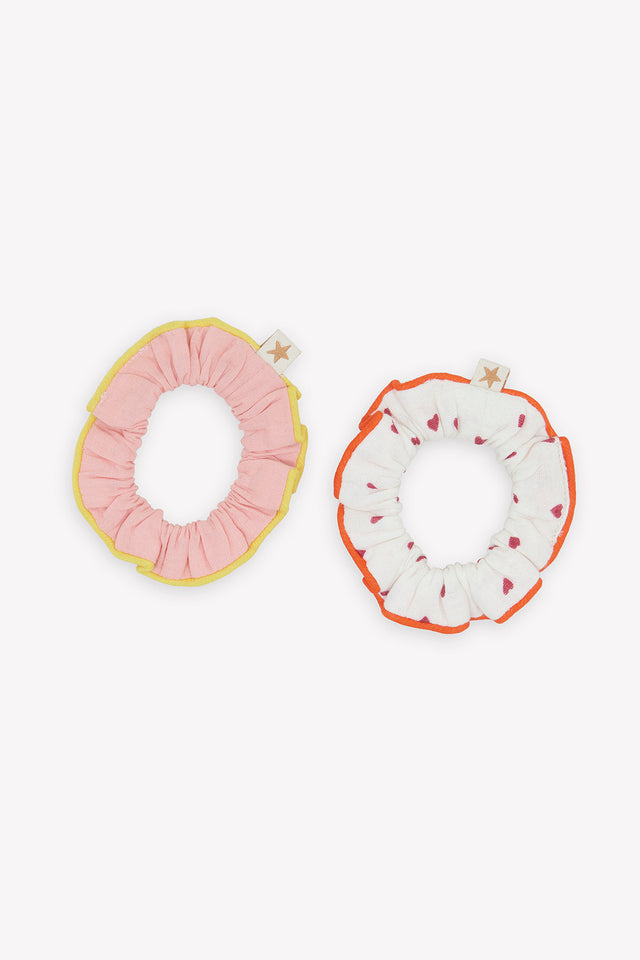 Lot de 2 chouchous - Ecru bonton - Image principale