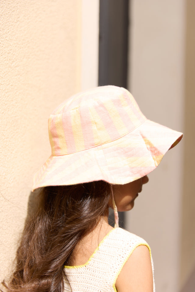 Bob - Rayures transat jaune et rose - Image principale