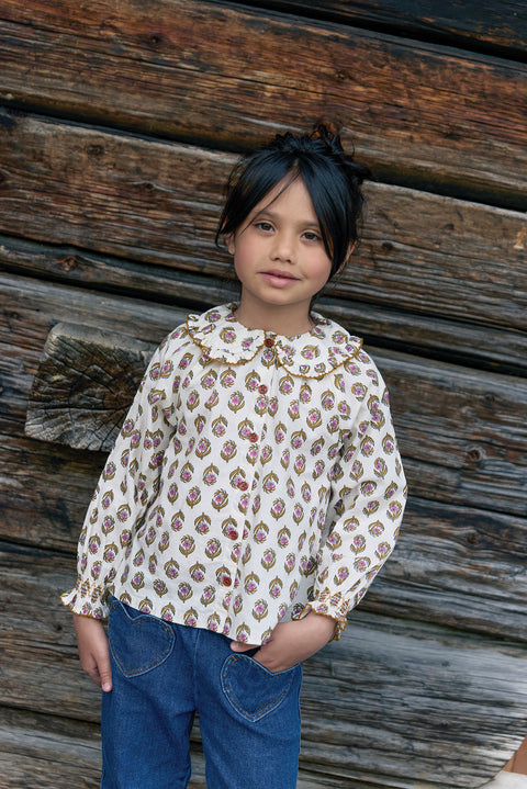 Chemise - Figue Blockprint - Image principale