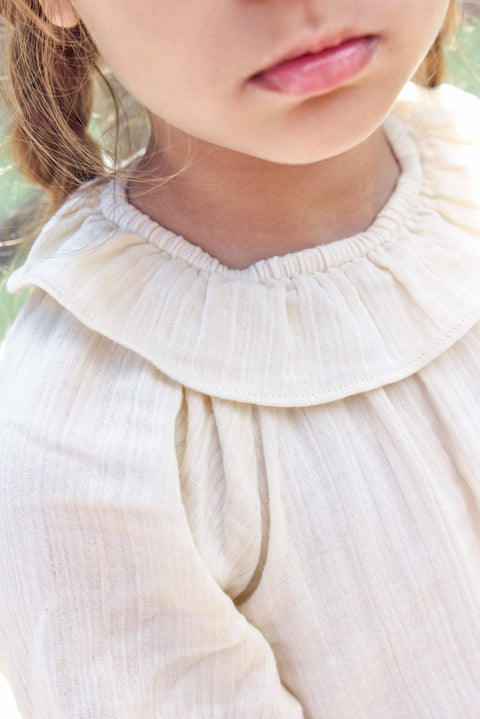 Blouse - Solange Ecru Bonton - Image principale
