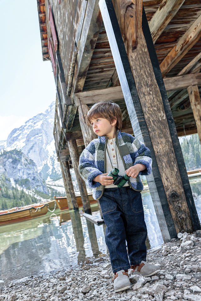 Jacket - Montreal sherpa Blue Raw - Image principale