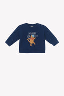 Sweatshirt - Smily Cat Fever Blue Raw