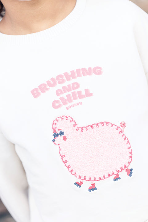 Sweatshirt - Lys Brushing Mouton - Image principale
