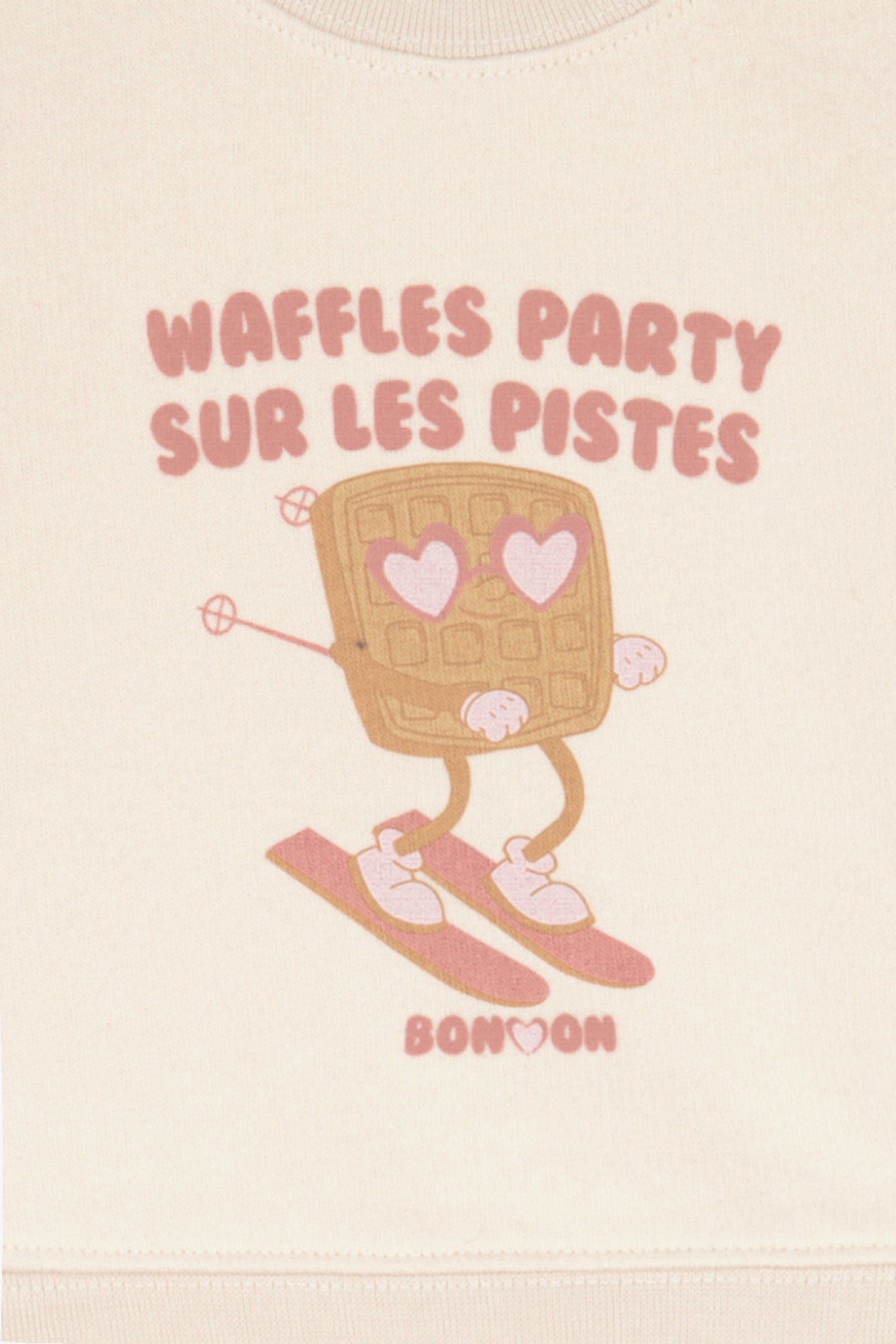 Sweatshirt - Lys Waffles Mouton