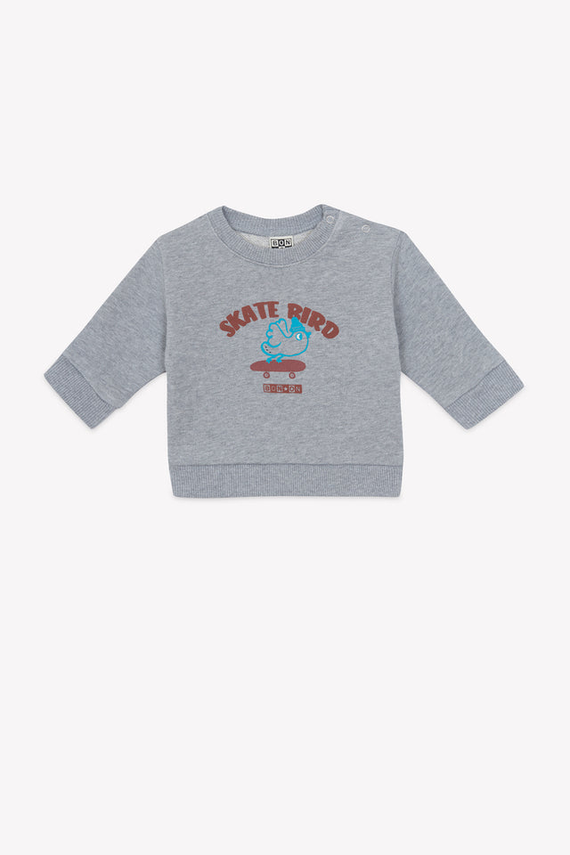 Sweatshirt - Smily Skatebird Grey - Image principale