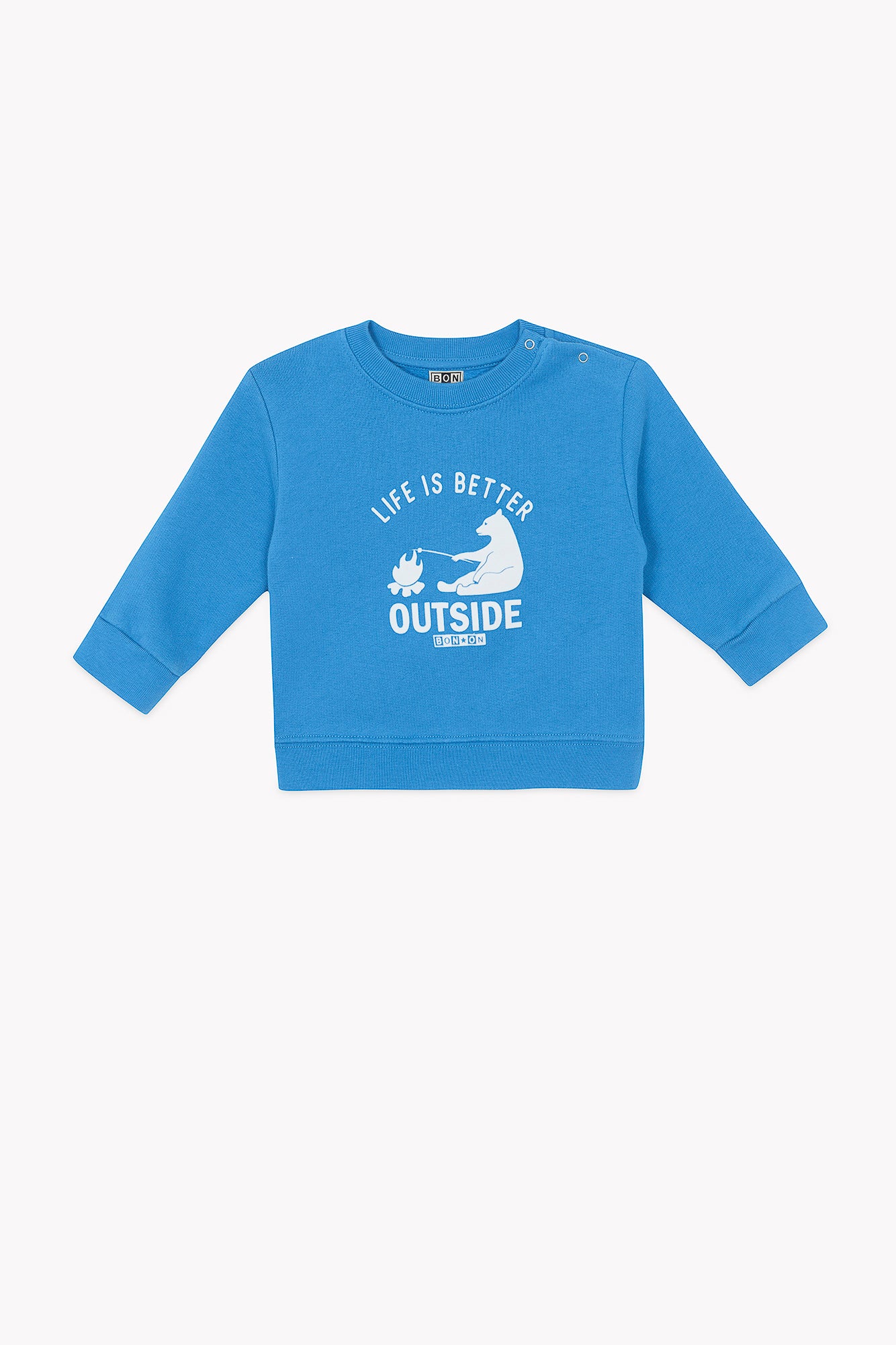 Sweatshirt - Smily Life Blue Nordic