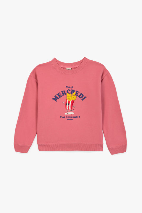 Sweatshirt - Smile Wednesday Pink Pinkyee - Image principale