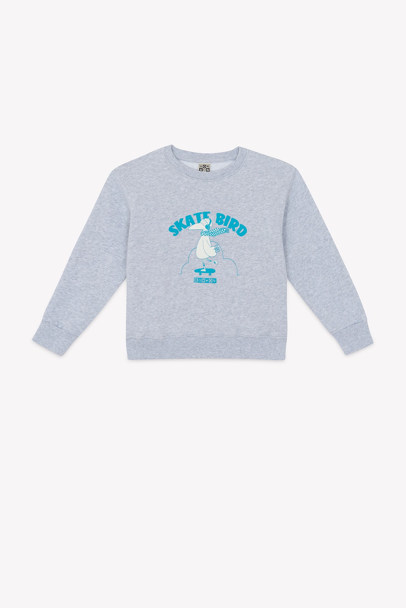 Sweatshirt - Smile Skatebird Grey China