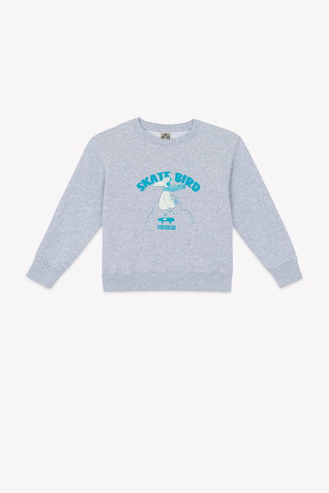 Sweatshirt - Smile Skatebird Heather Grey - Image principale