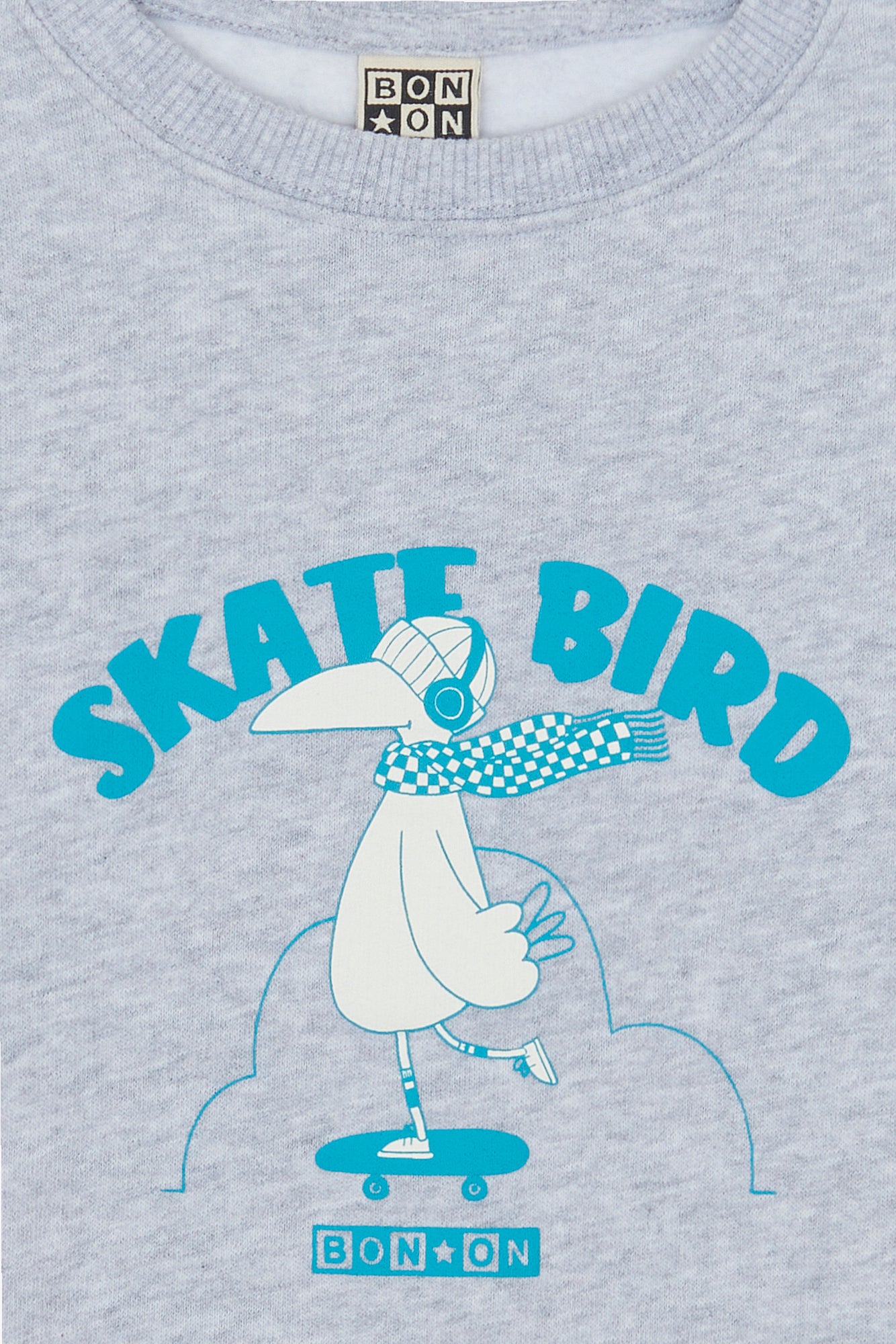 Sweatshirt - Smile Skatebird Grey China