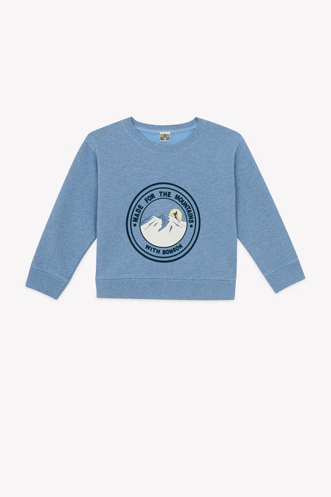 Sweatshirt - Smile Mountain icy blue - Image principale