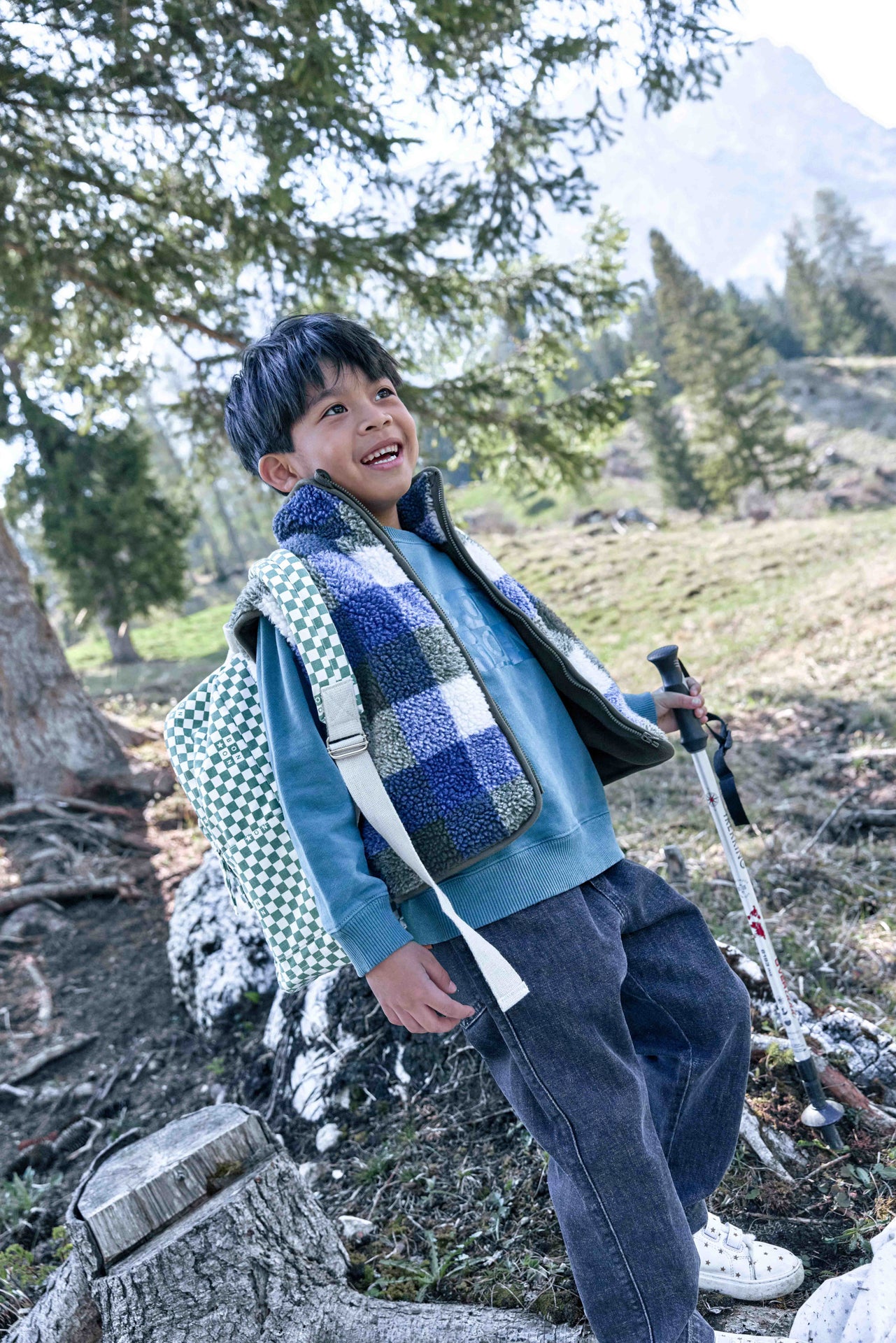 Cardigan - Mount White Blue Raw