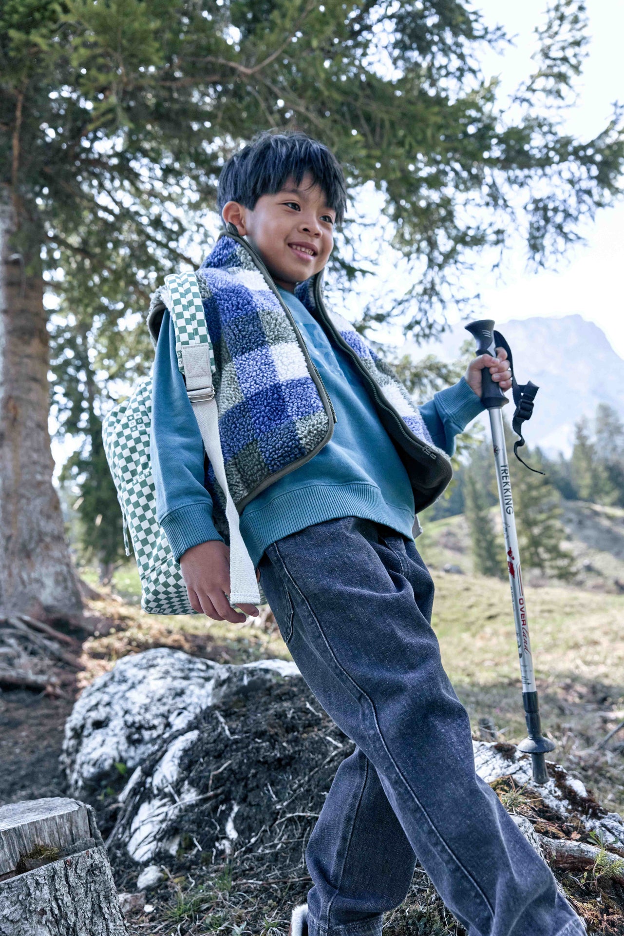 Cardigan - Mount White Blue Raw