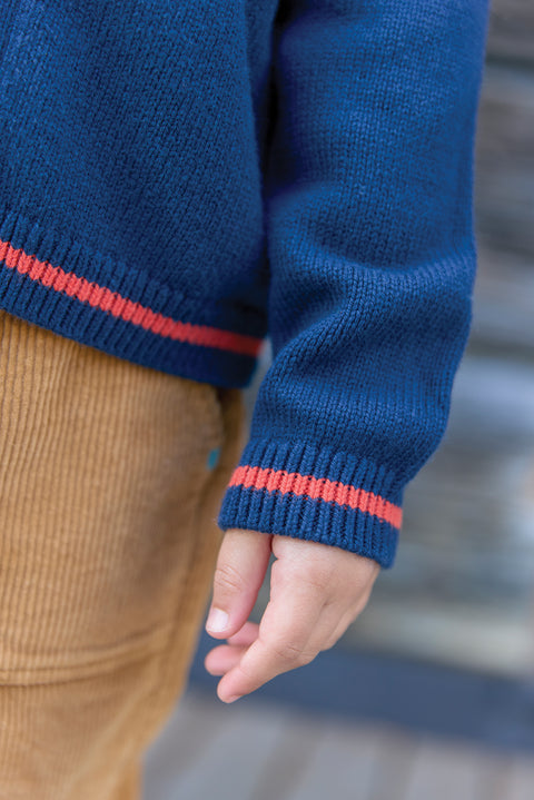 Cardigan - Hubert Bleu Brut - Image principale