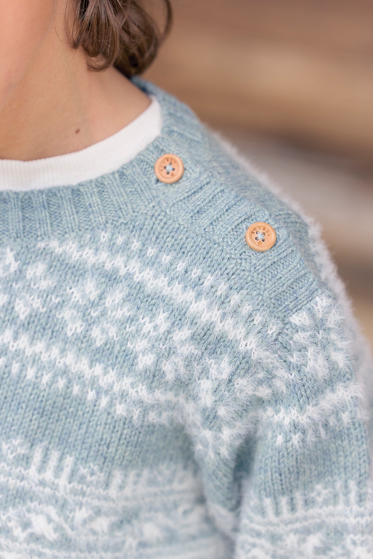 Pull - Loustic Poilu Bleu Givre