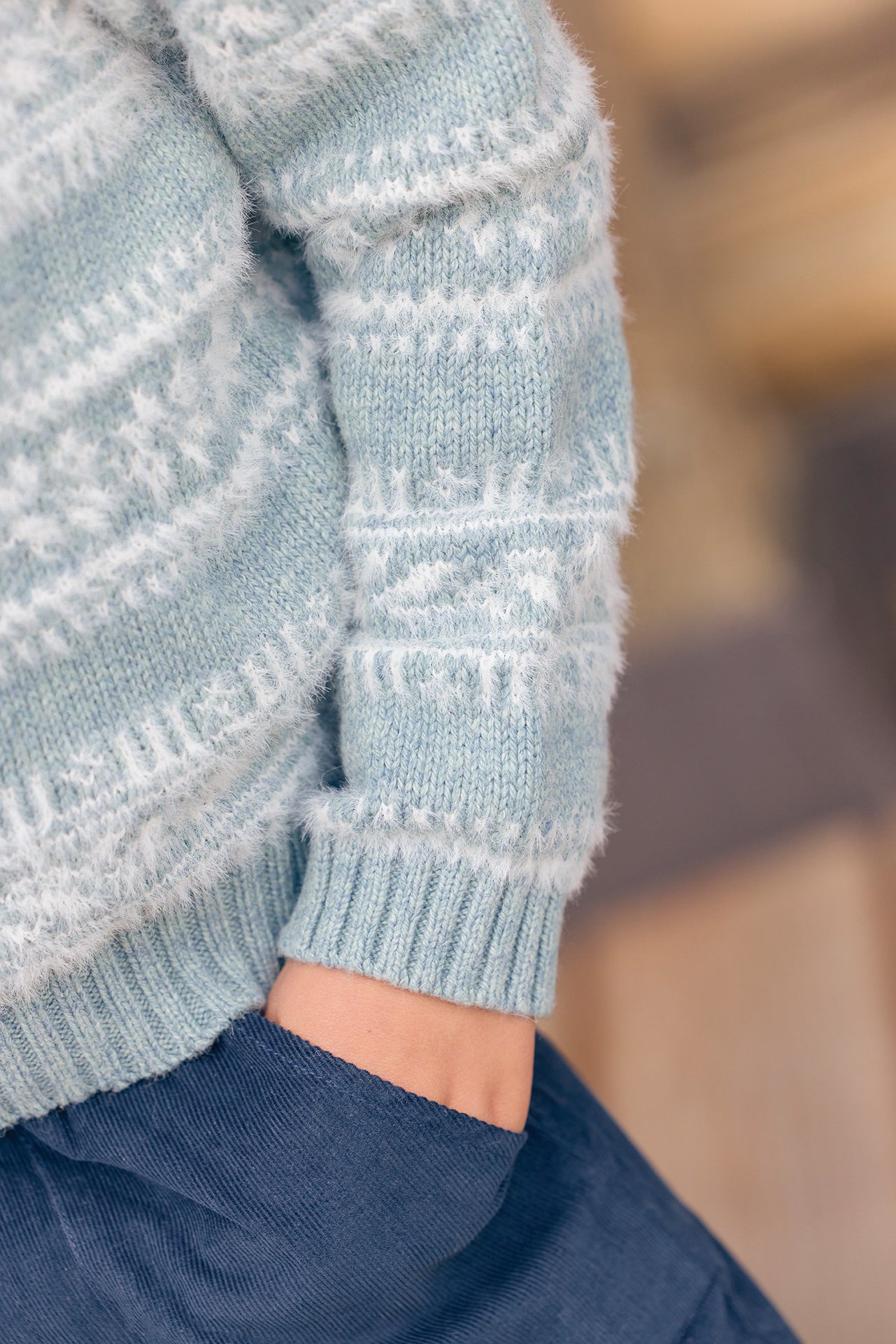 Pull - Loustic Poilu Bleu Givre