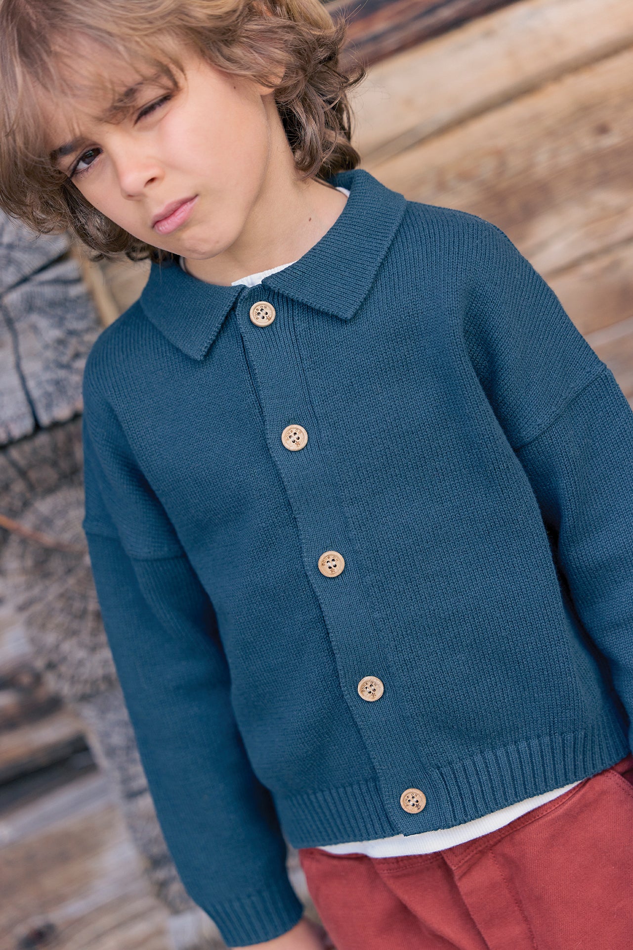 Cardigan - Lucien Blue Lake