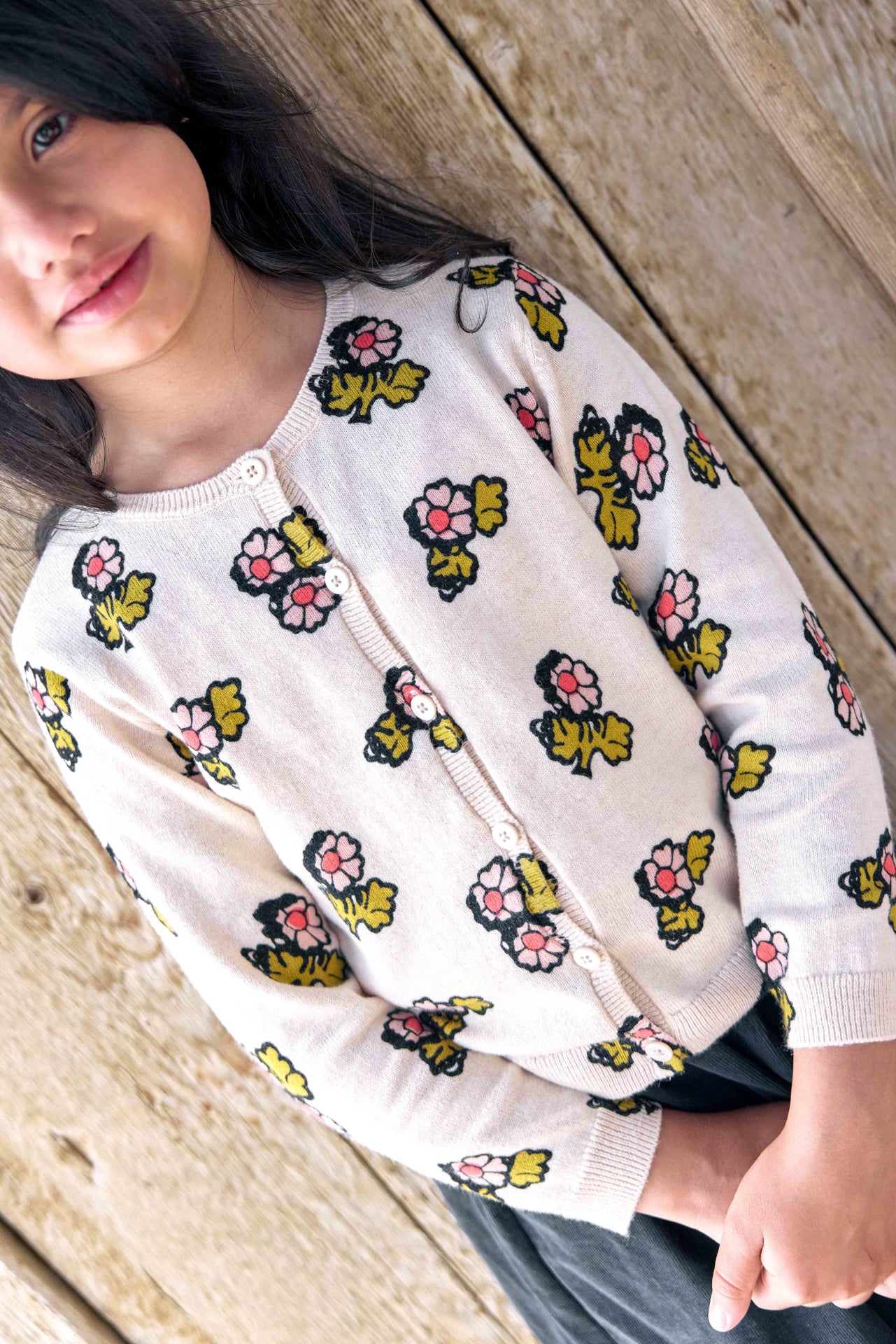 Cardigan - Lilou Print Flower Faroe
