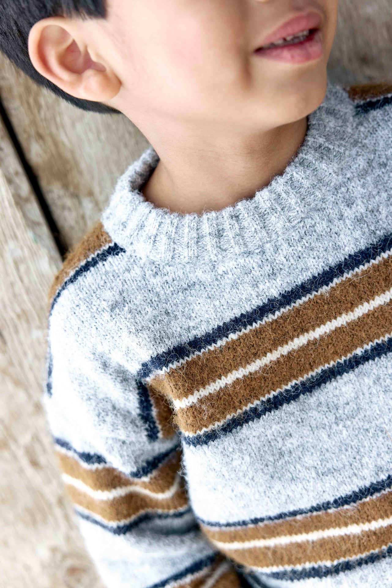 Pull - Milton Stripes Gris Chine