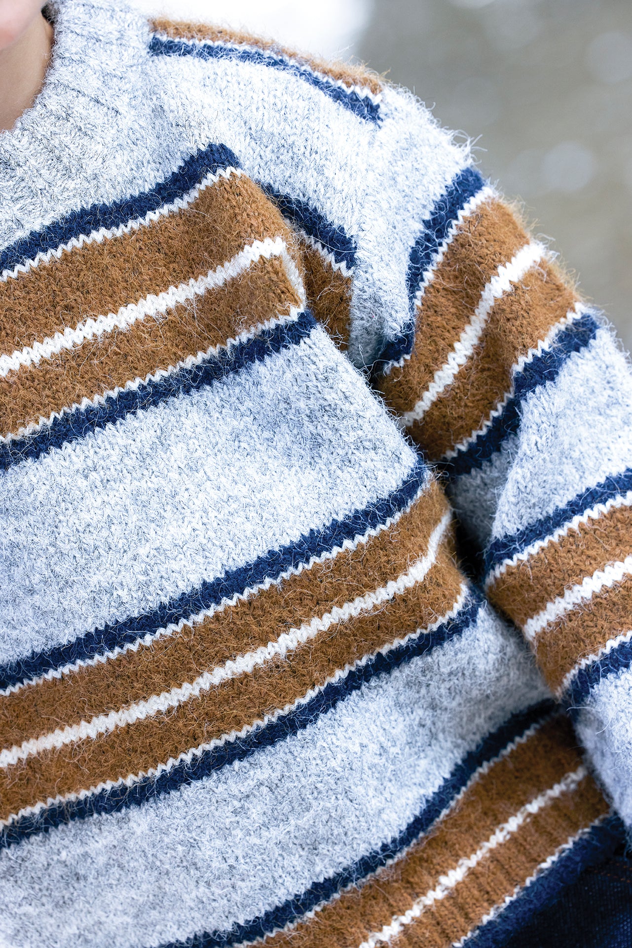 Pull - Milton Stripes Gris Chine