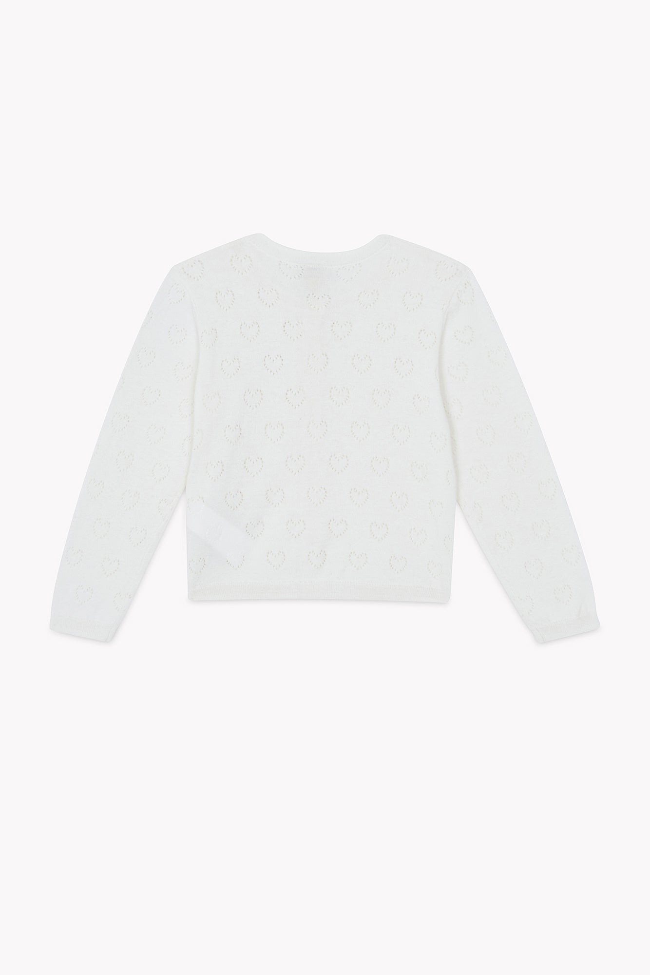 Cardigan - Lilou Coeur Ecru Bonton