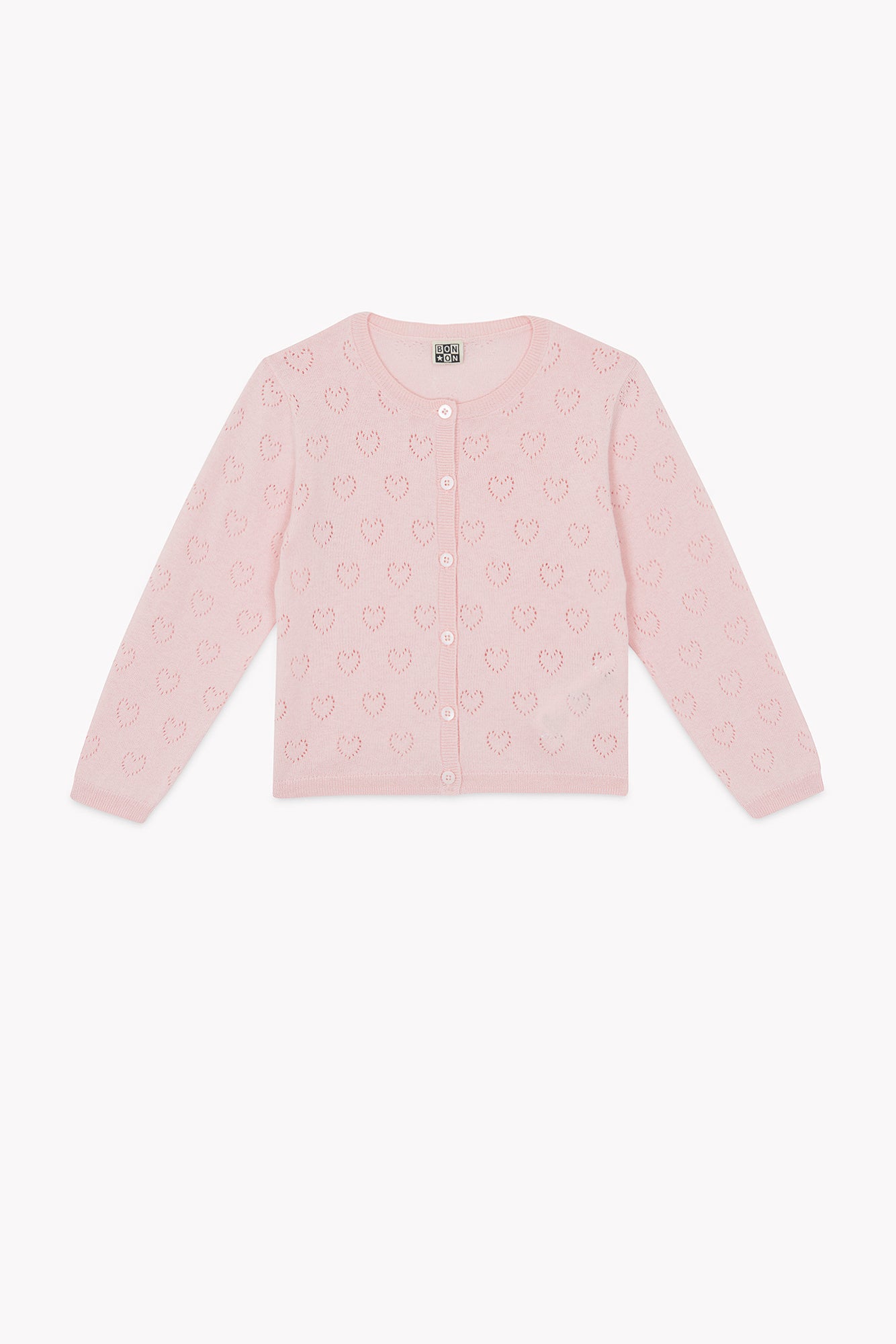 Cardigan - Lilou Coeur Pink Blossom