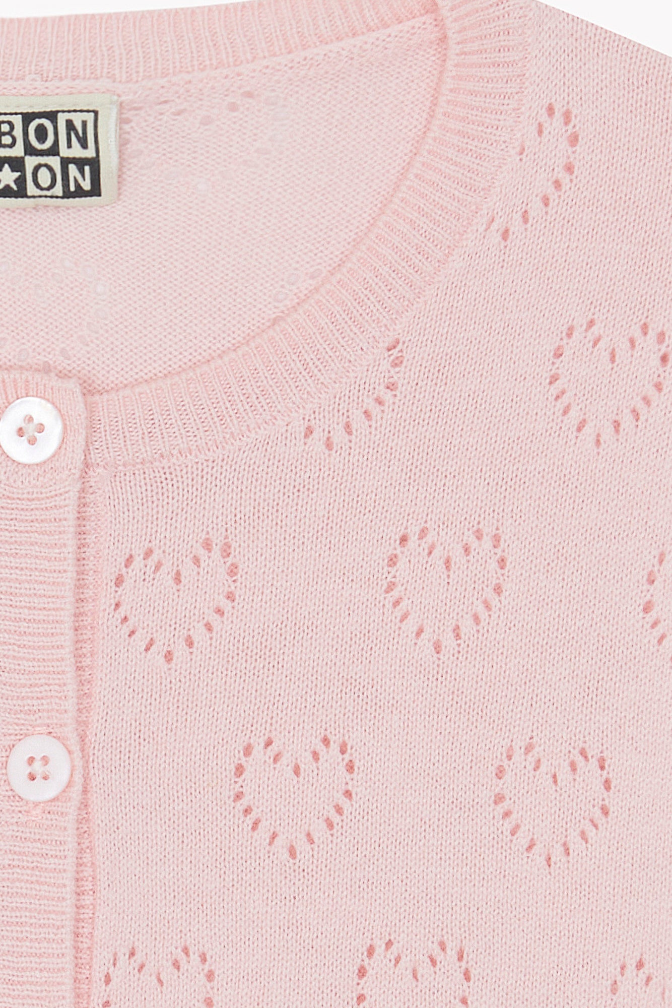 Cardigan - Lilou Coeur Pink Blossom