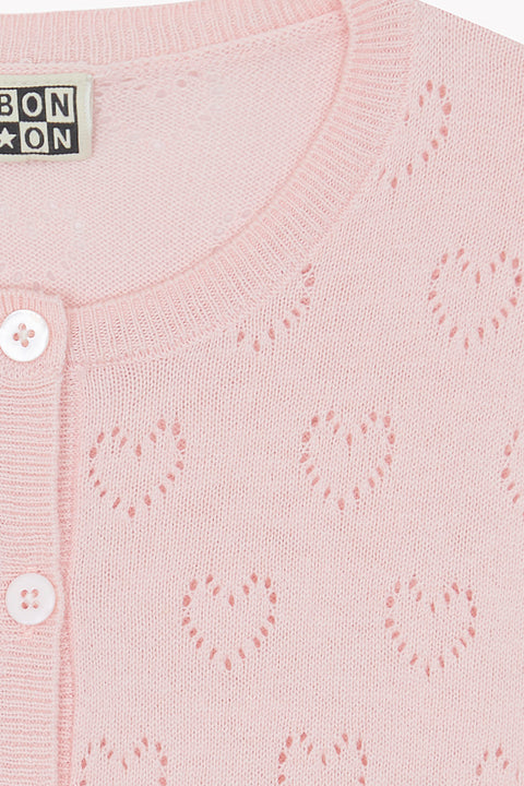 Cardigan - Lilou Coeur Rose Blossom - Image principale