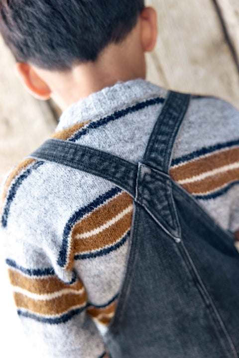 Salopette - Moka Denim Gris - Image principale