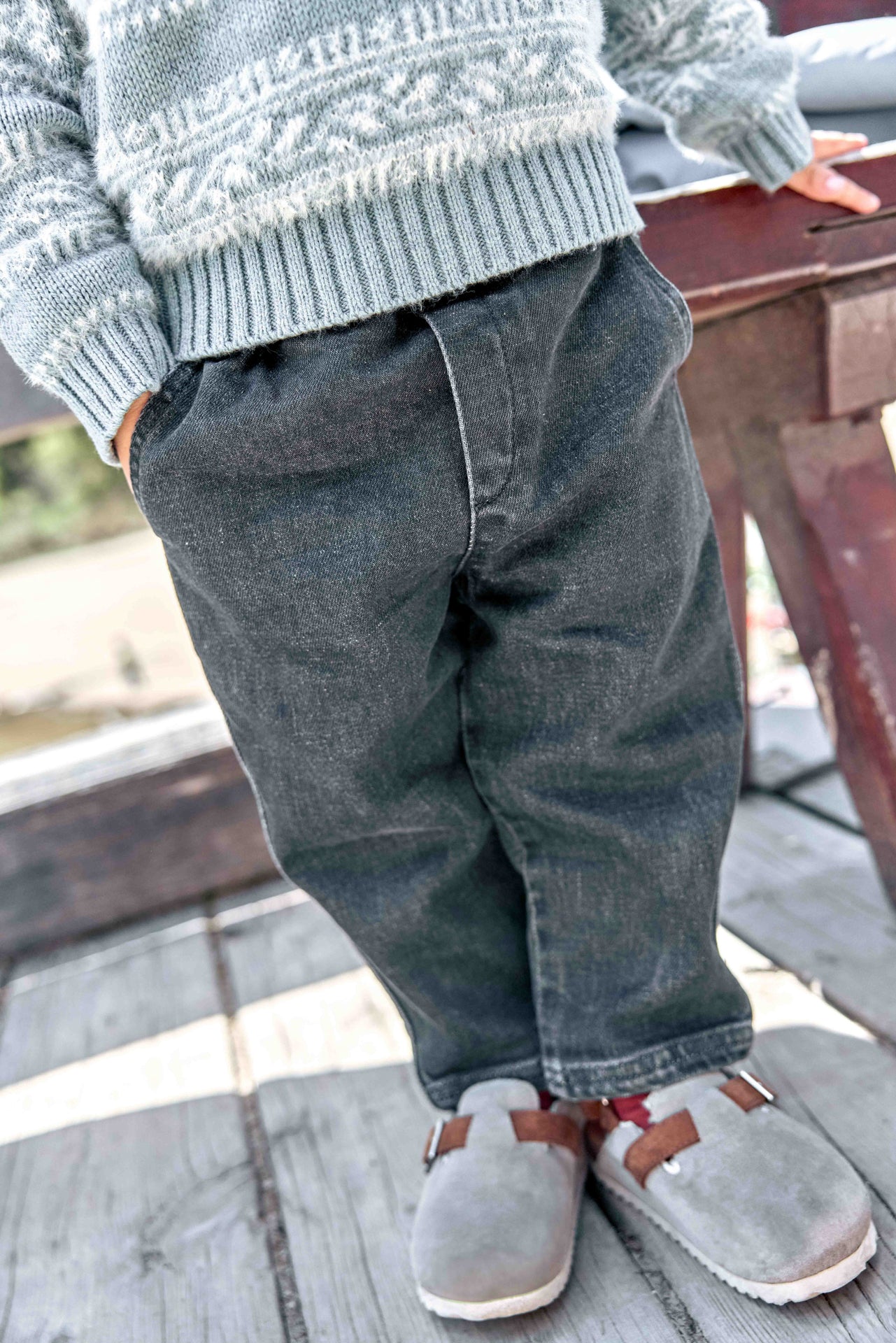 Jean - Lucky Denim Gris