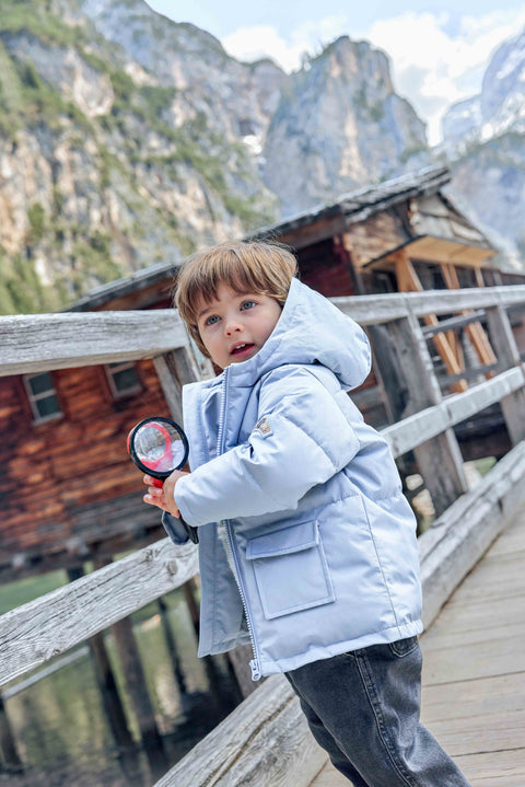 Down jacket - Mini Mountain Blue Thunderstorm - Image principale