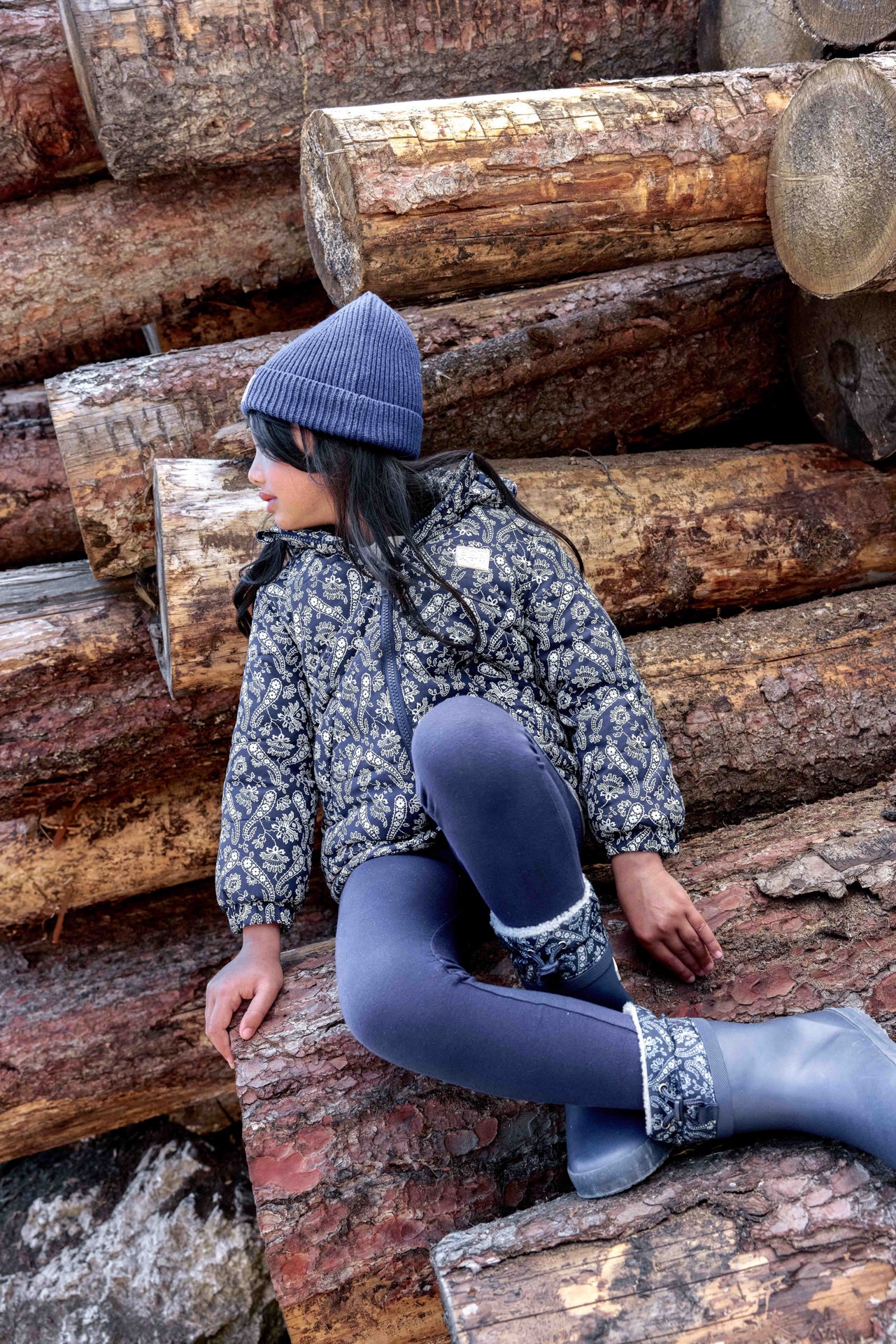 Legging - Linata Blue Raw