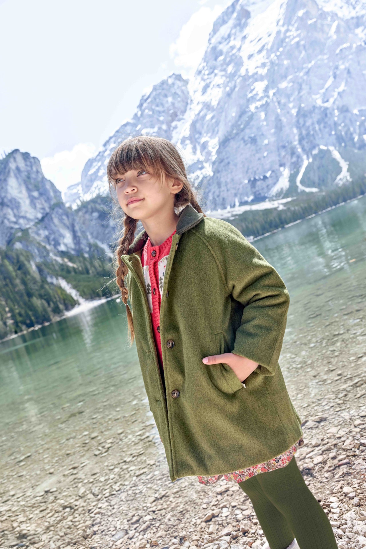 Manteau - Maelle Vert Tige