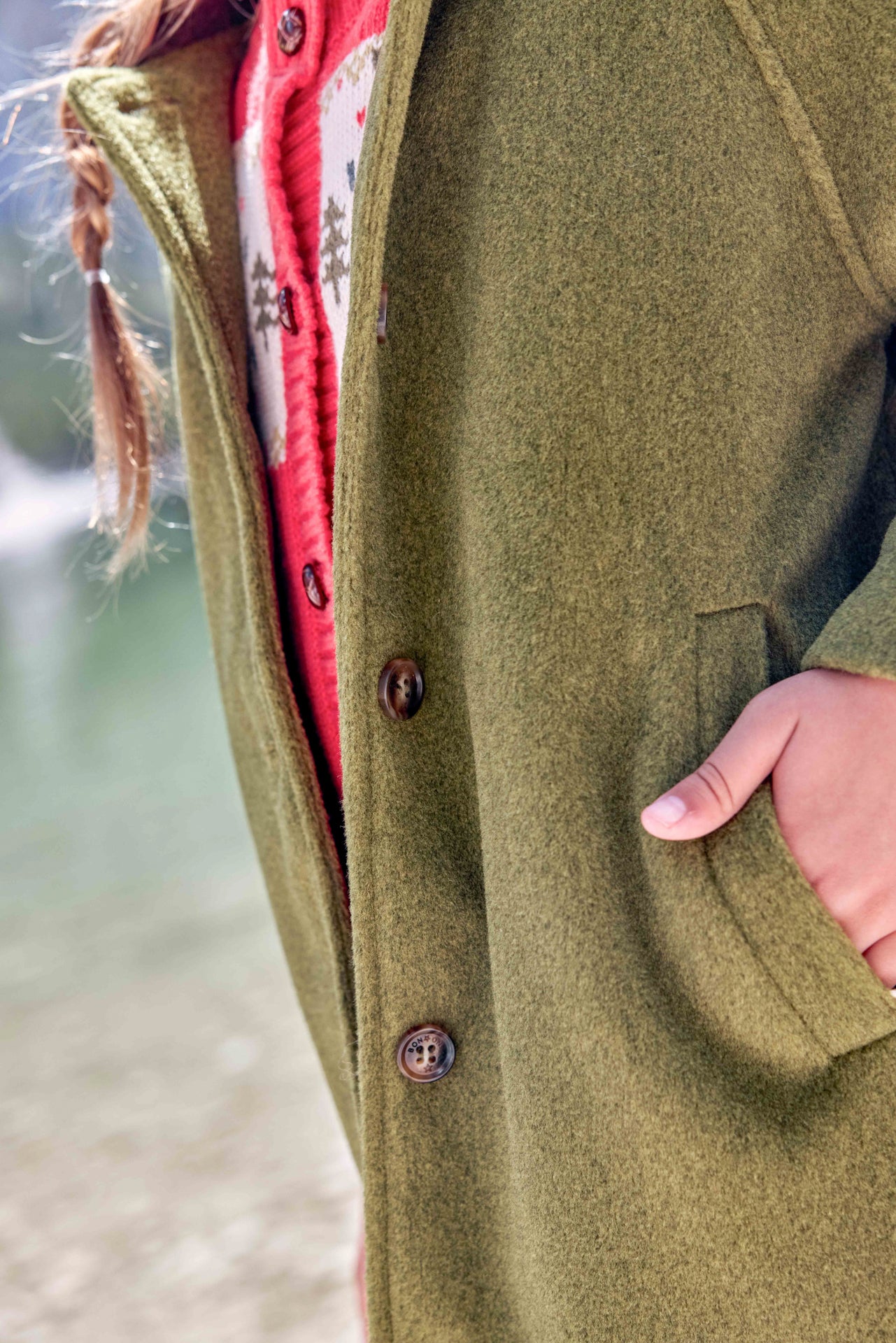 Manteau - Maelle Vert Tige
