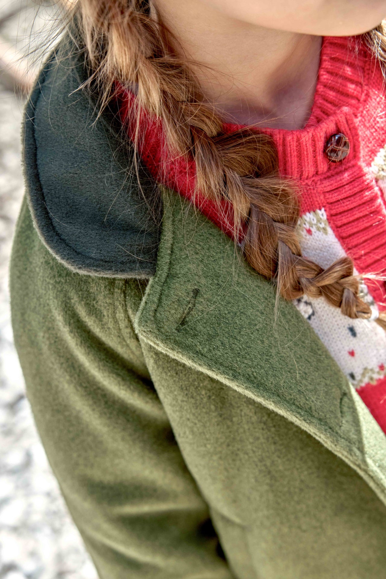 Manteau - Maelle Vert Tige