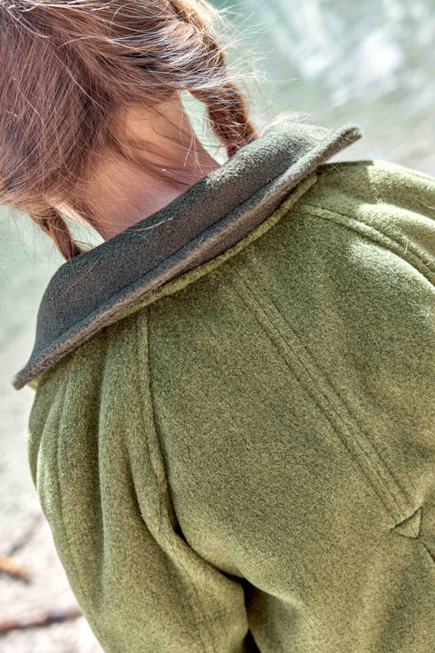Manteau - Maelle Vert Tige - Image principale