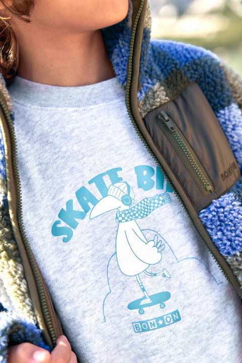 Sweat - Smile Skatebird Gris Chine - Image principale