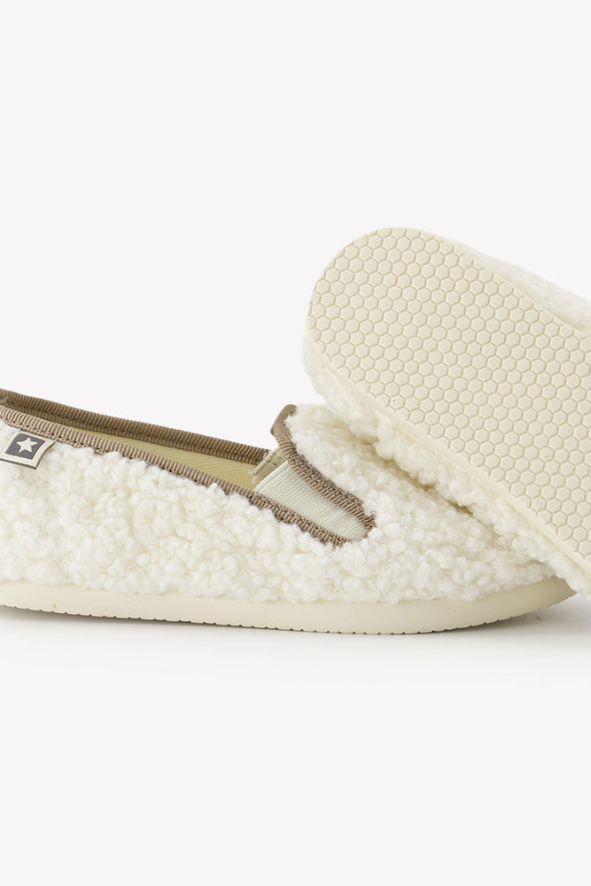 Chaussons - John Sherpa Mouton Ecru