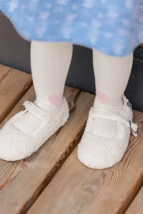 Slippers -Jane Sherpa Ecru  Bonton - Image principale