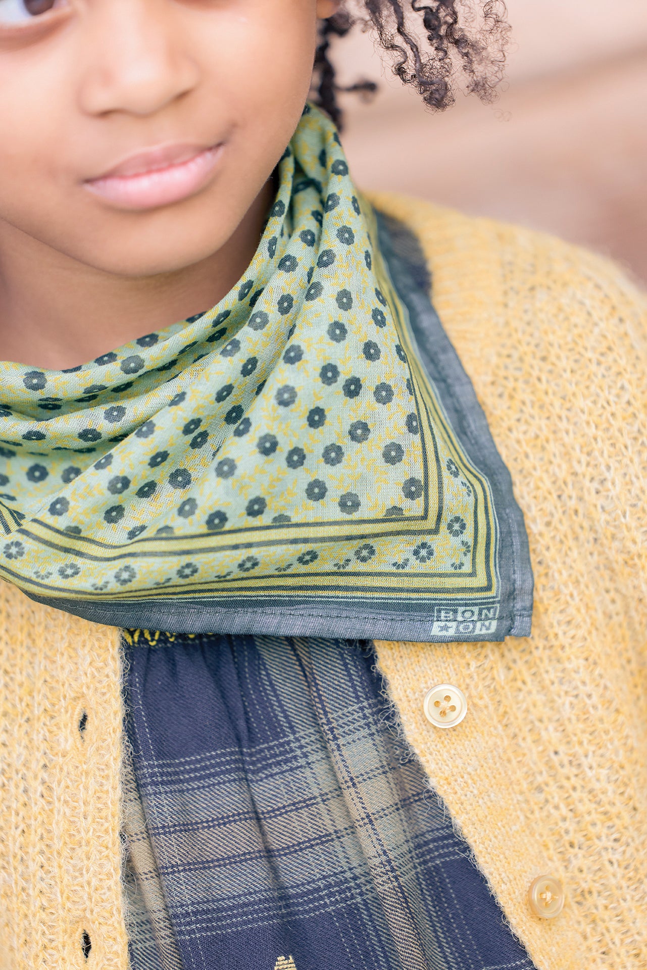Scarf - Black Bird